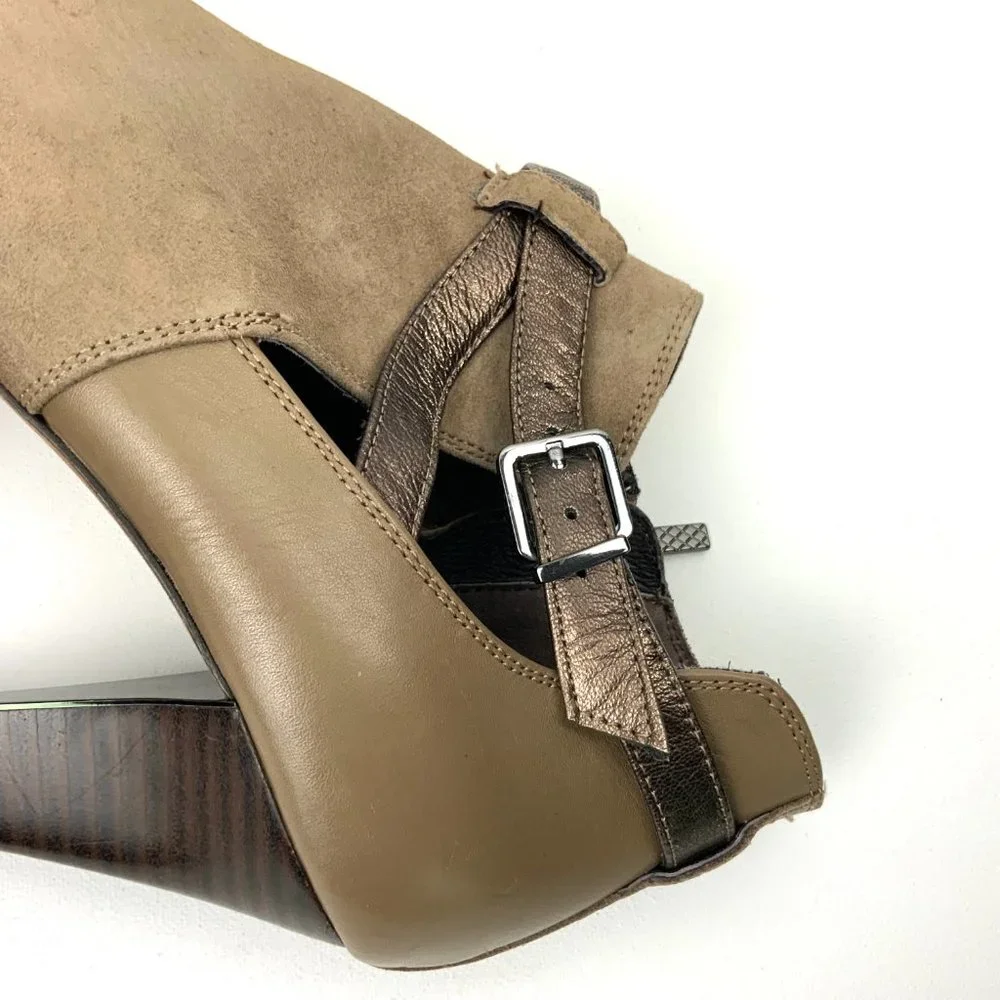 Donald J Pliner Tamy Pointed Toe Suede Ankle Boots Heels Size 9.5 - Picture 12 of 16